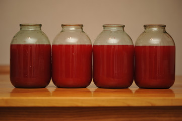 Red wine from the berries of Viburnum