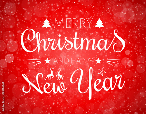&quot;Beautiful Christmas typography with decorations and wishes. Abstract