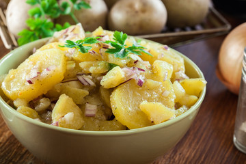Traditional German potato salad