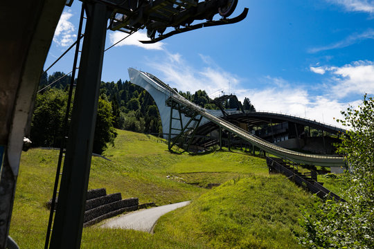 Sprungschanze Eckbauer Sommer