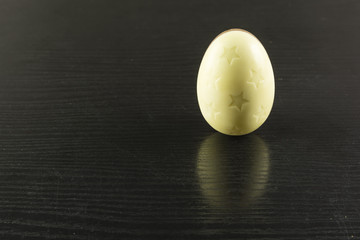 Easter egg with light chocolate.