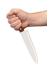nóż w ręku
