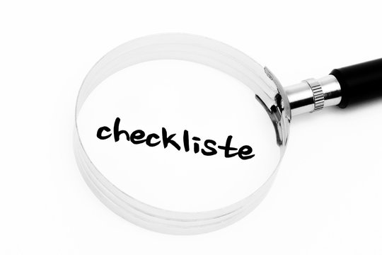 Checkliste im Fokus