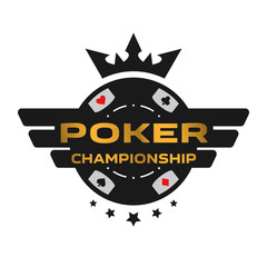 Fototapeta premium Poker Championship emblem.