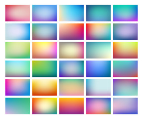 Abstract  blurred background set, colorful gradient meshes suitable for text, eps10 vector