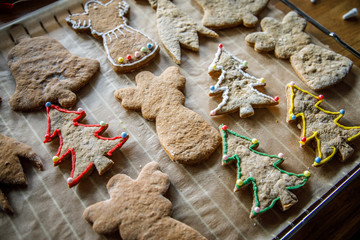 Christmas gingerbread cookies