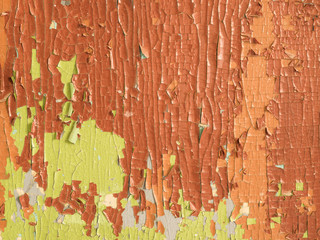 burst wall of a old house