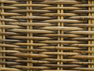 macro detail of a braided chest
