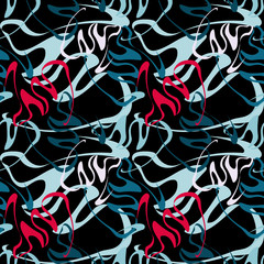 colored graffiti seamless texture