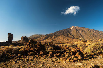 Roques de Garcia and El Teide Volcano, Tenerife Island, Spain