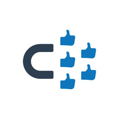 Obraz premium social engagement Icon