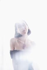 beautiful girl in sunlight