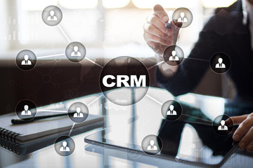 CRM. Customer relationship management concept. Customer service and relationship.