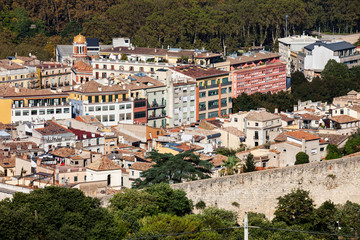 Fototapeta na wymiar Girona City Houses in Catalonia, Spain