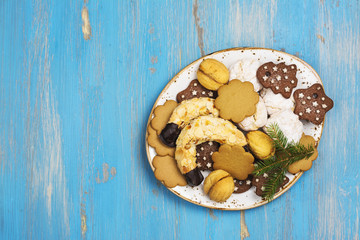 Assortment of Christmas cookies