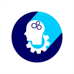 Management vector icon with long shadow.