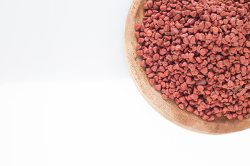 Seeds of achiote (Bixa orellana)