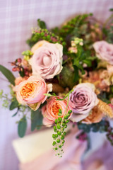 Obraz na płótnie Canvas Autumn flower arrangement. Wedding flowers