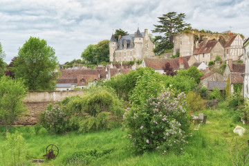 Fototapeta na wymiar Stadt und Schloss Montresor, Département Indre-et-Loire, Frankreich