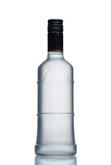  bottle of vodka frosted glass