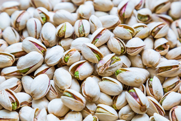 Roasted salted pistaсhio nuts healthy delicious. Pistachio texture