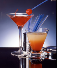 Cocktail in Bar Atmosphäre