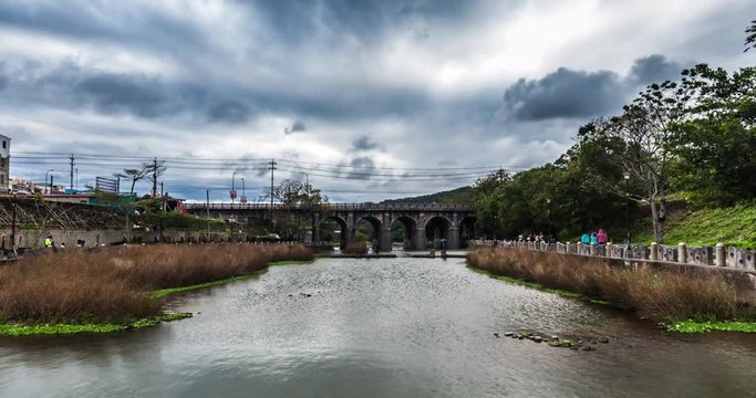 Hsinchu doan bridge in taiwan timelapse