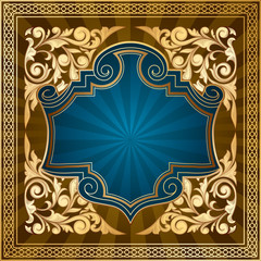 Ornate golden decorative design