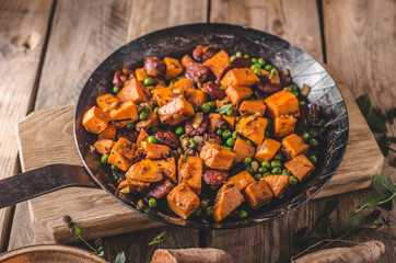 Sweet potato pan vegetable