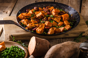 Sweet potato pan vegetable
