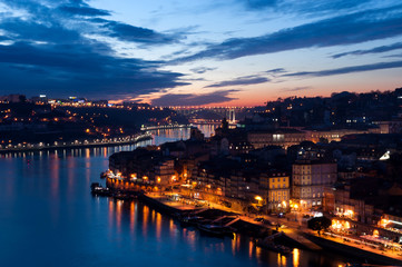 Fototapeta premium Porto, Portigal, photo de nuit