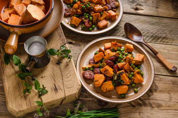 Sweet potato pan vegetable