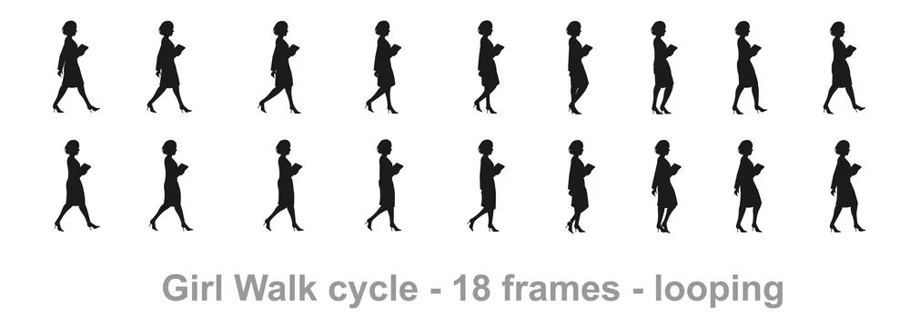 Business girl walk cycle animation sprite sheet, Women walk cycle, Animation Frames Stock Vector | Adobe Stock Business girl walk cycle animation sprite sheet, Women walk cycle, Animation Frames Stock Vector | Adobe Stock