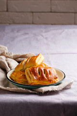 Mini pies with meat.style rustic