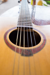 Obraz premium Compound of guitar string