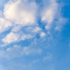 blue sky and cumulus clound