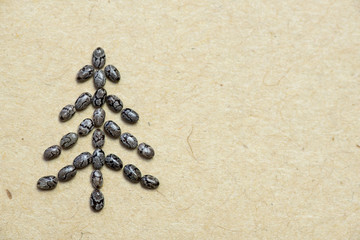 Chia seed Christmas tree