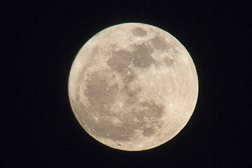 supper Full moon on night sky