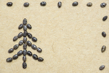 Chia seed Christmas tree