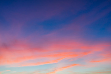 Beautiful sky at twilight