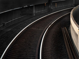 Fototapeta premium curved rails