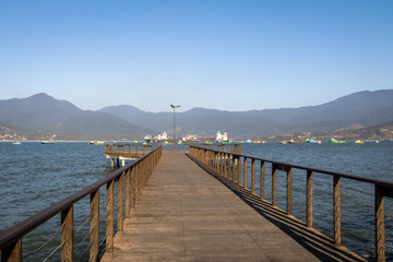 Naklejka premium Sao Sebastiao Promenade - Sao Sebastiao, Sao Paulo, Brazil.