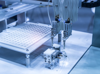 pneumatic piston sucker unit on industrial machine,automation compressed air factory production