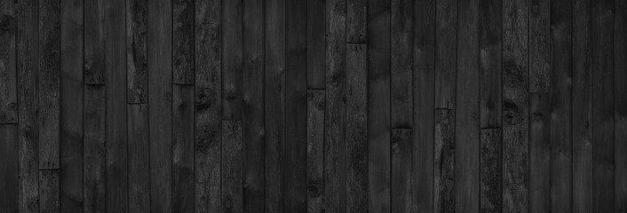 Holz schwarzer Tischhintergrund. dunkle obere Textur leer für Design