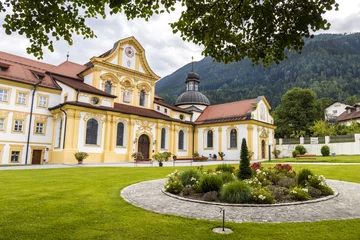 Foto op Canvas Stift Stams, a baroque Cistercian abbey in the municipality of Stams, state of Tyrol, western Austria © J. Ossorio Castillo
