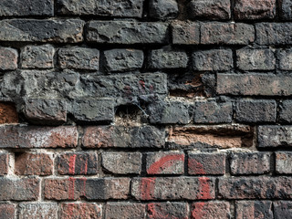 details of an old brick wall