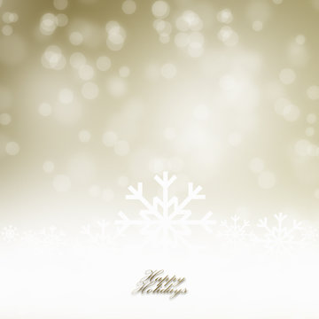     Abstract Golden Christmas Background 