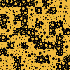 Asymmetrical Seamless Art Camouflage Design