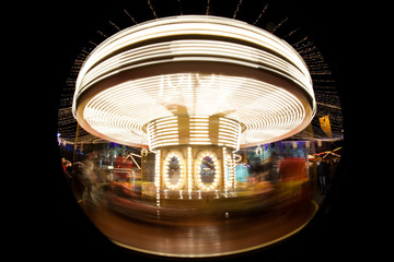 merry go round motion blur  - fisheye
