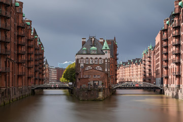 View of the Speicherstadt Hamburg